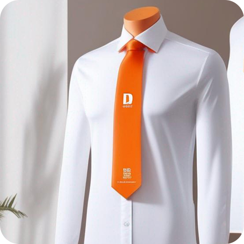 галстук с логотипом