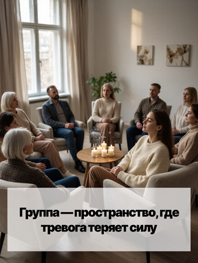 Медицинские запреты на групповое лечение сложных случаев тревоги