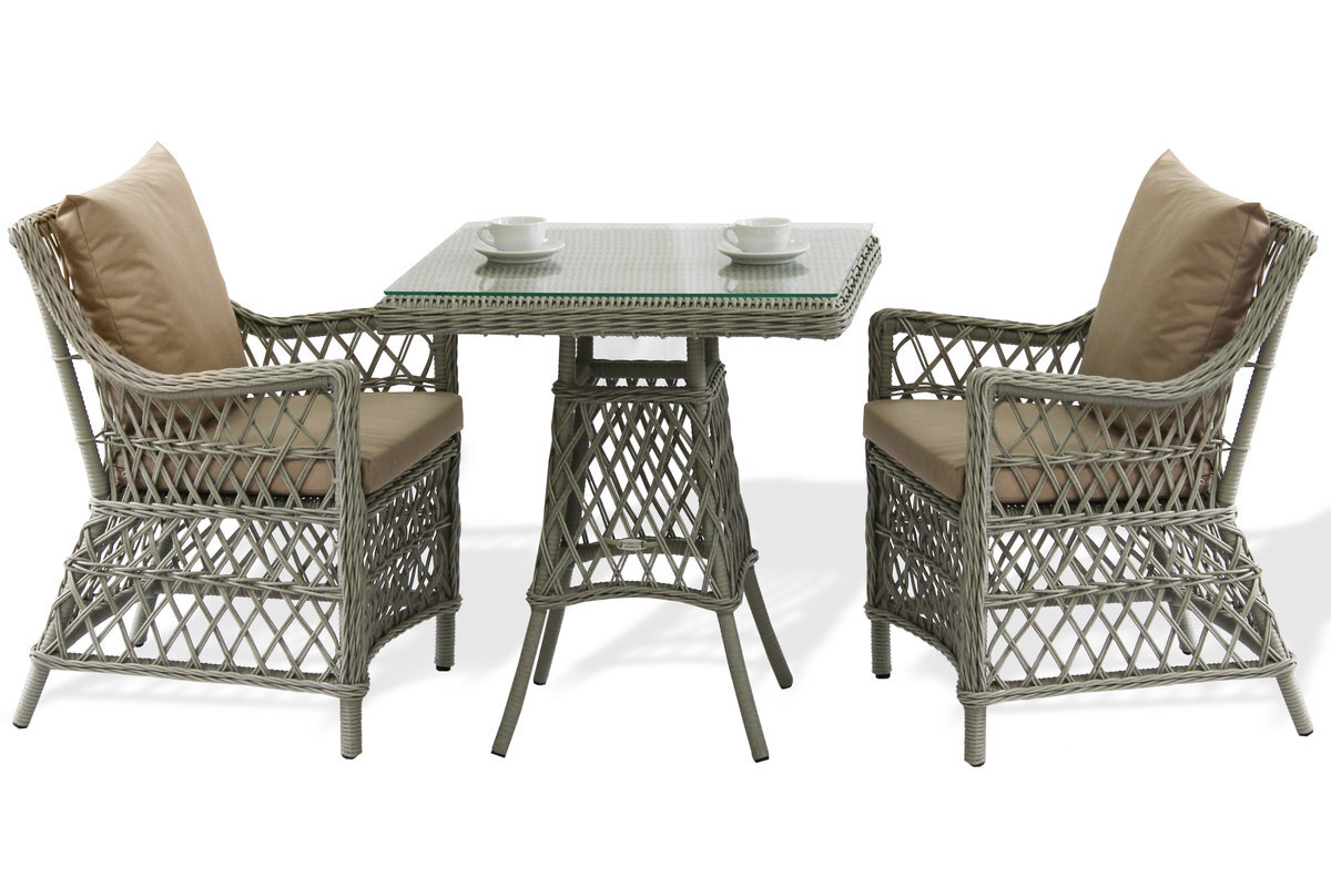 Обеденные группы для кафе и ресторанов из экоротанга