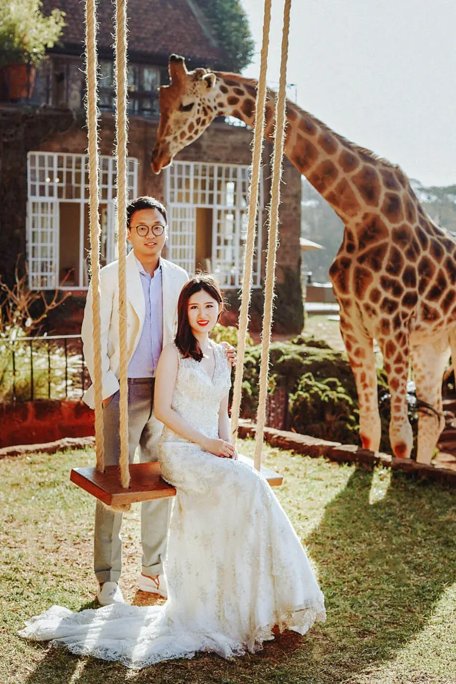 Destination Couple Photoshoot Giraffe Manor Nairobi Africa