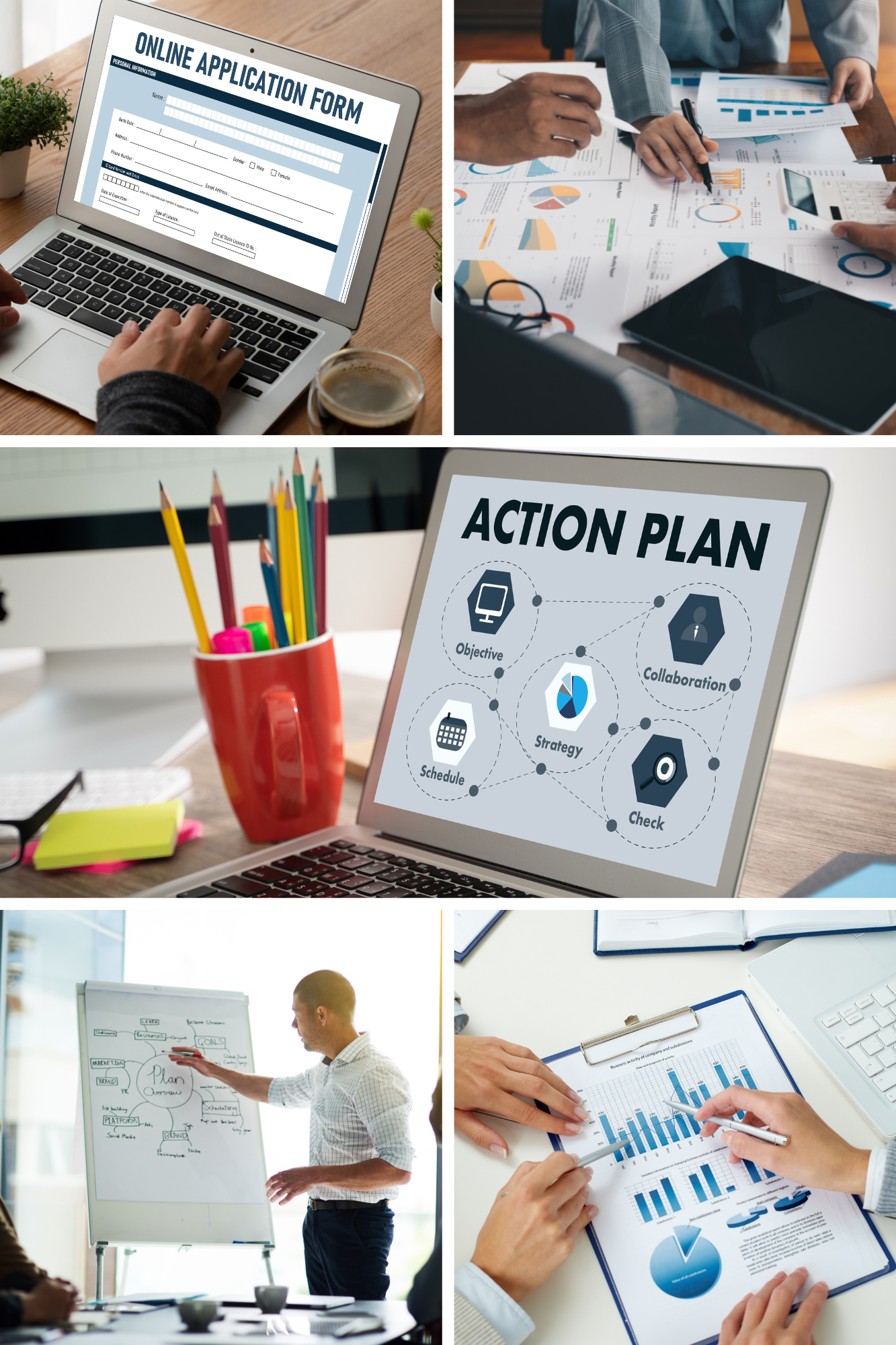 Команда HR-консультантов работает над проектом: от получения заявки клиента до реализации проекта, обсуждая стратегию, планируя этапы и оценивая результаты в офисе.