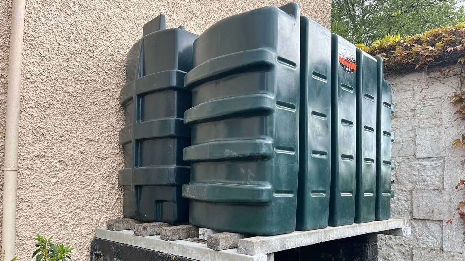 New oil tank installed