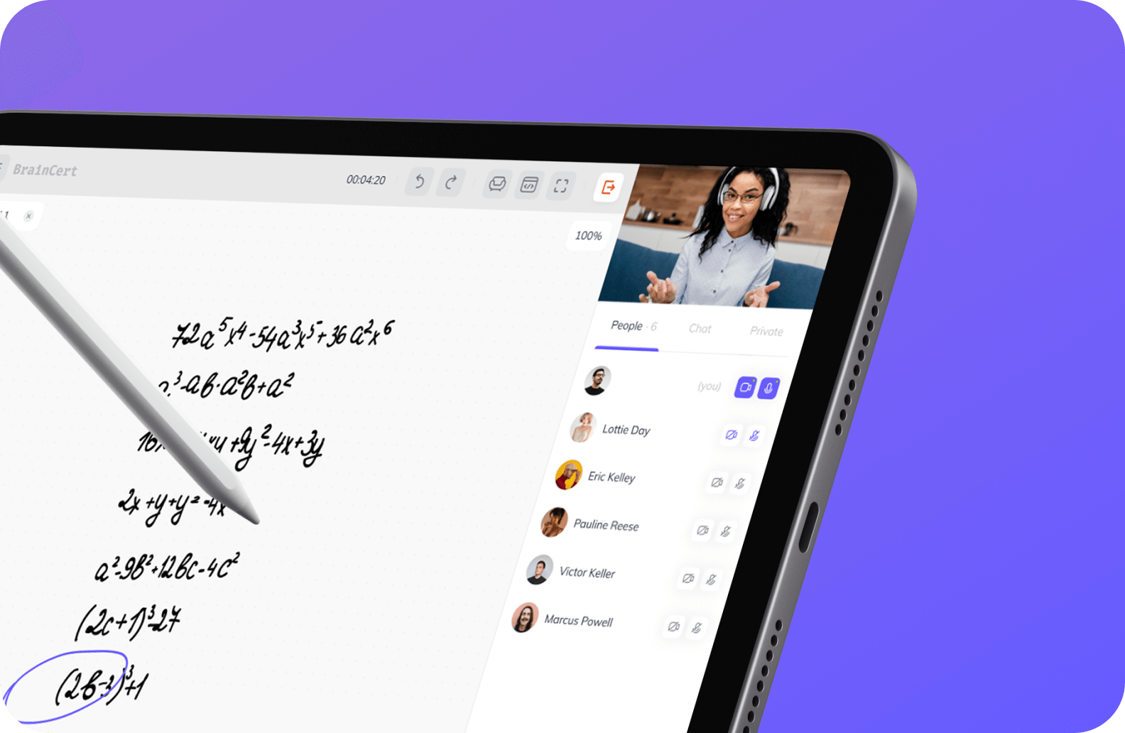 Пример e-learning проекта Braincert
