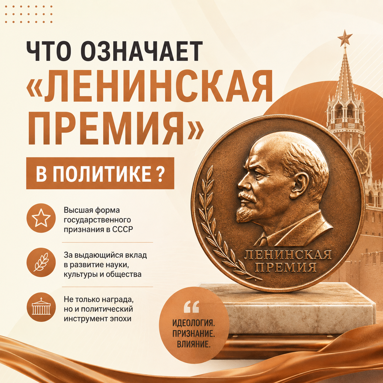 Ленинская Премия: значение история и политическая роль
