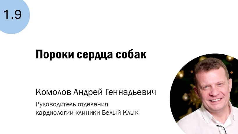 1.9 Пороки сердца собак