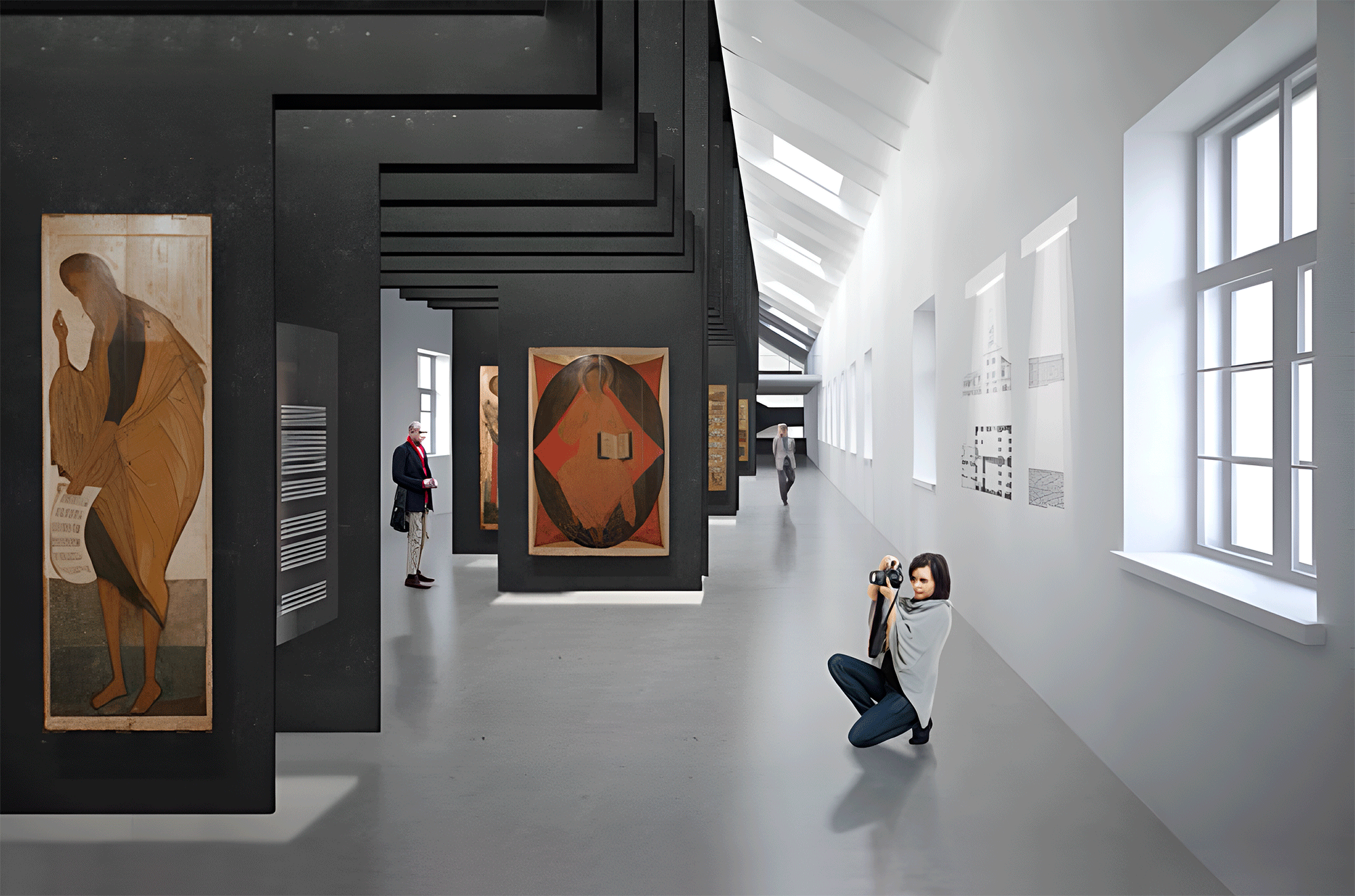 Приспособление складов Крохоняткиных под выставочное пространство