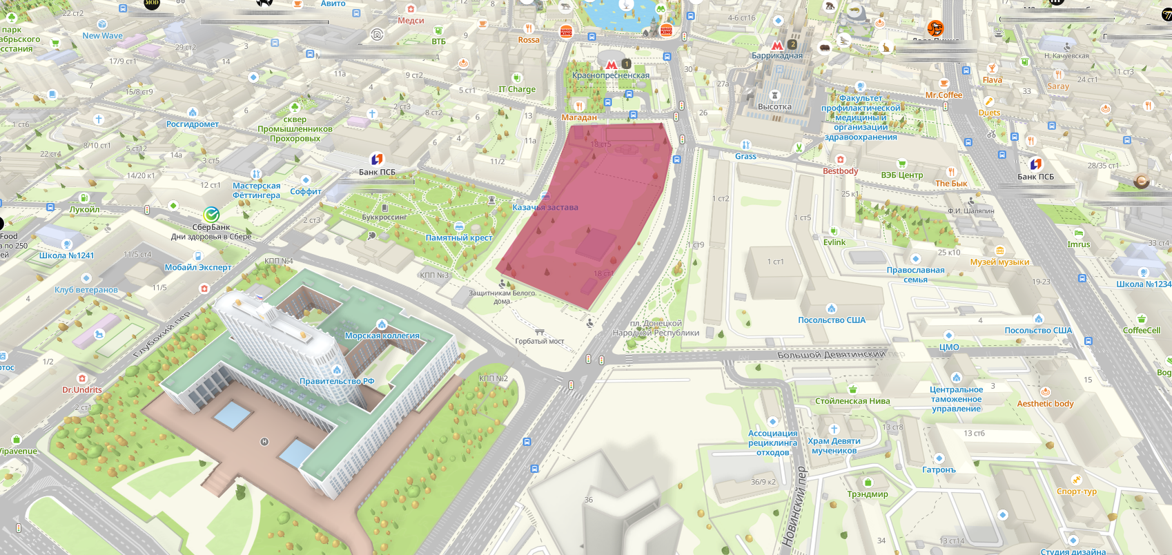 Пятно застройки ЖК Дом спорта