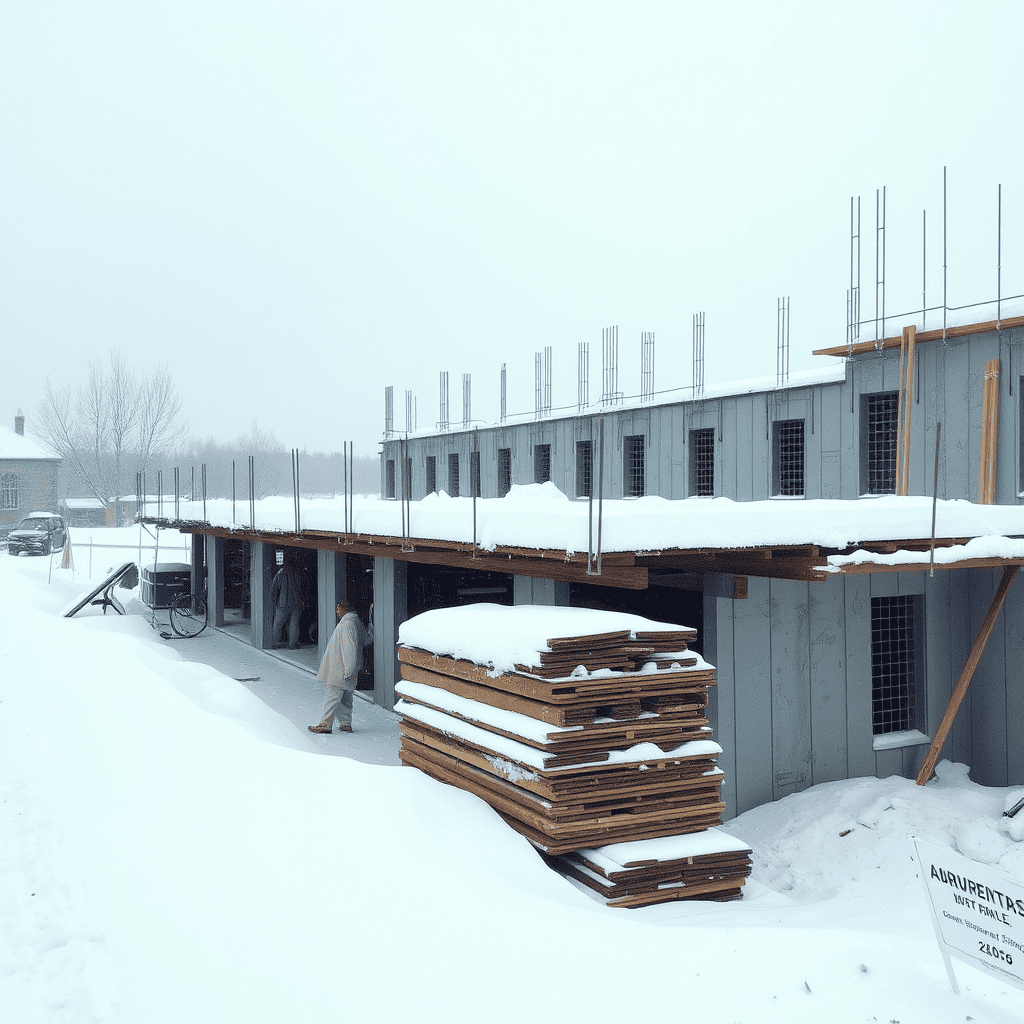 Строительство зимой: плюсы, минусы и секреты экономии до 30%.