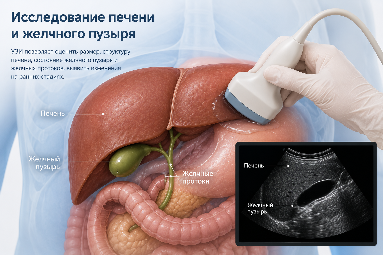 Исследование печени и желчного пузыря