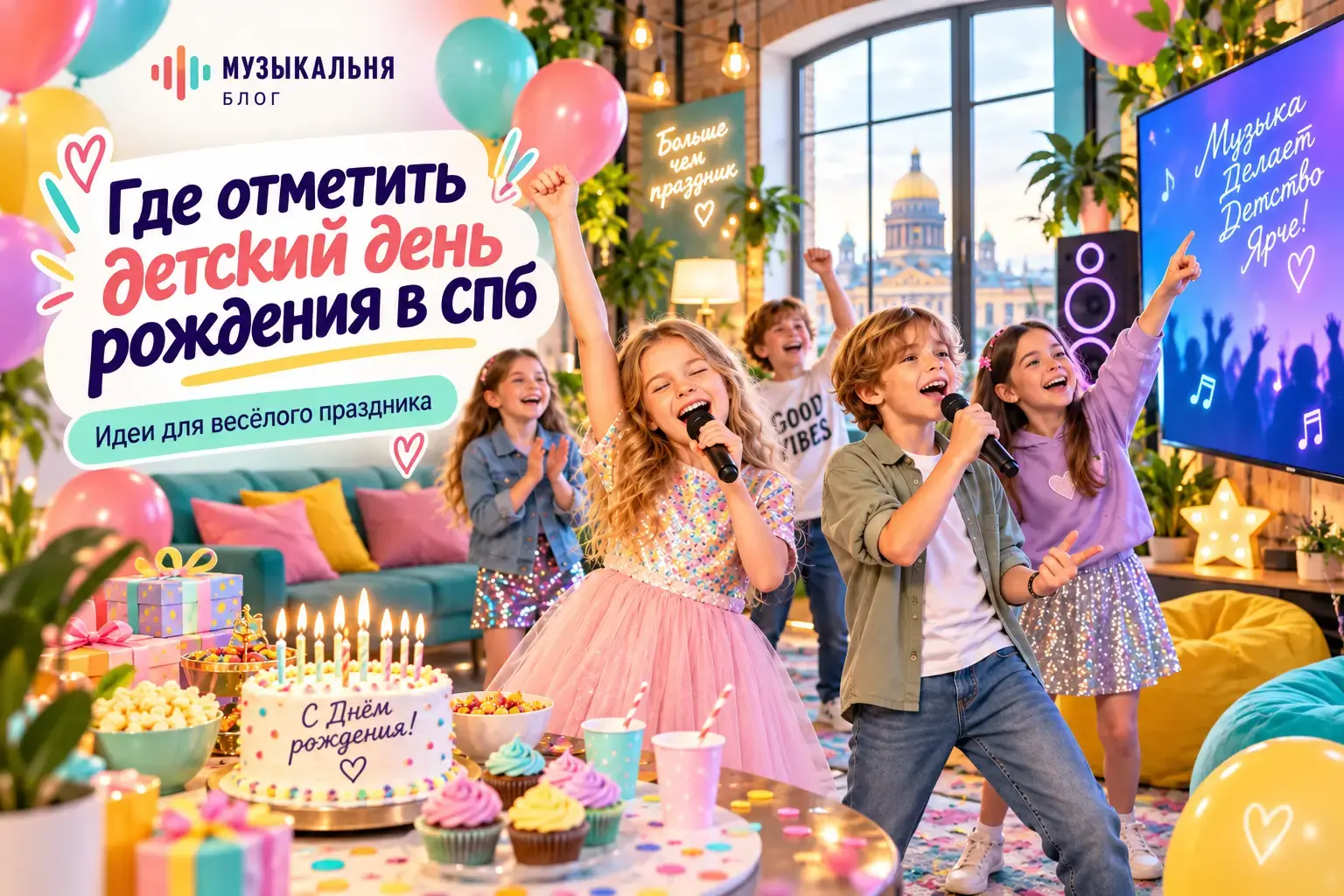 Где отметить детский день рождения в СПб: идеи для праздника