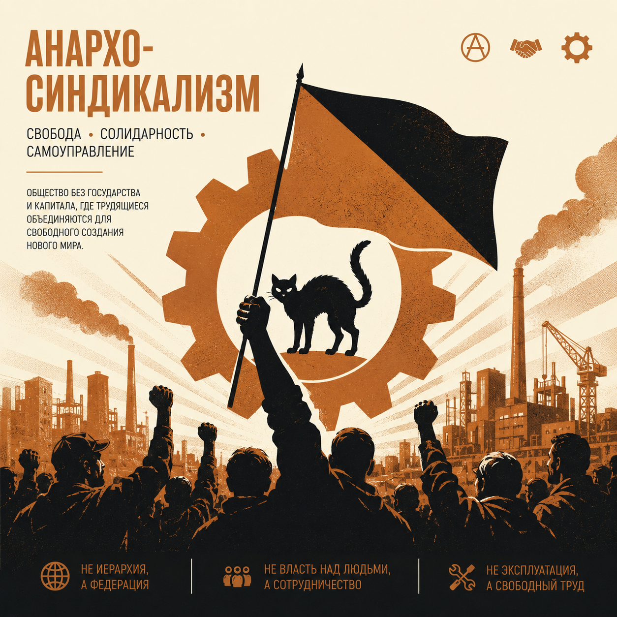 Анархо-синдикализм: значение методы и история