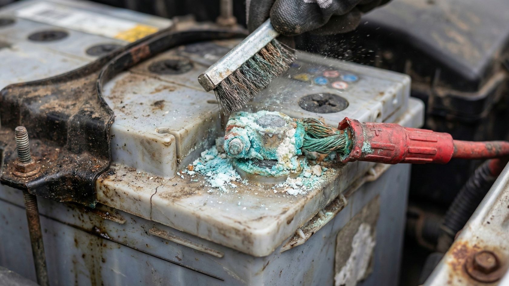 Moisture and corrosion kill starting power