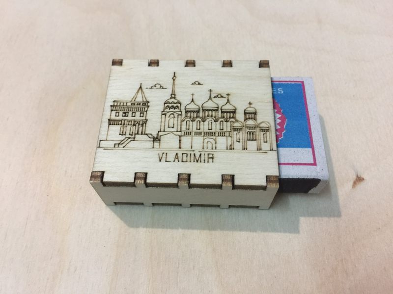 Спички сувенирные на магните города России - Владимир
