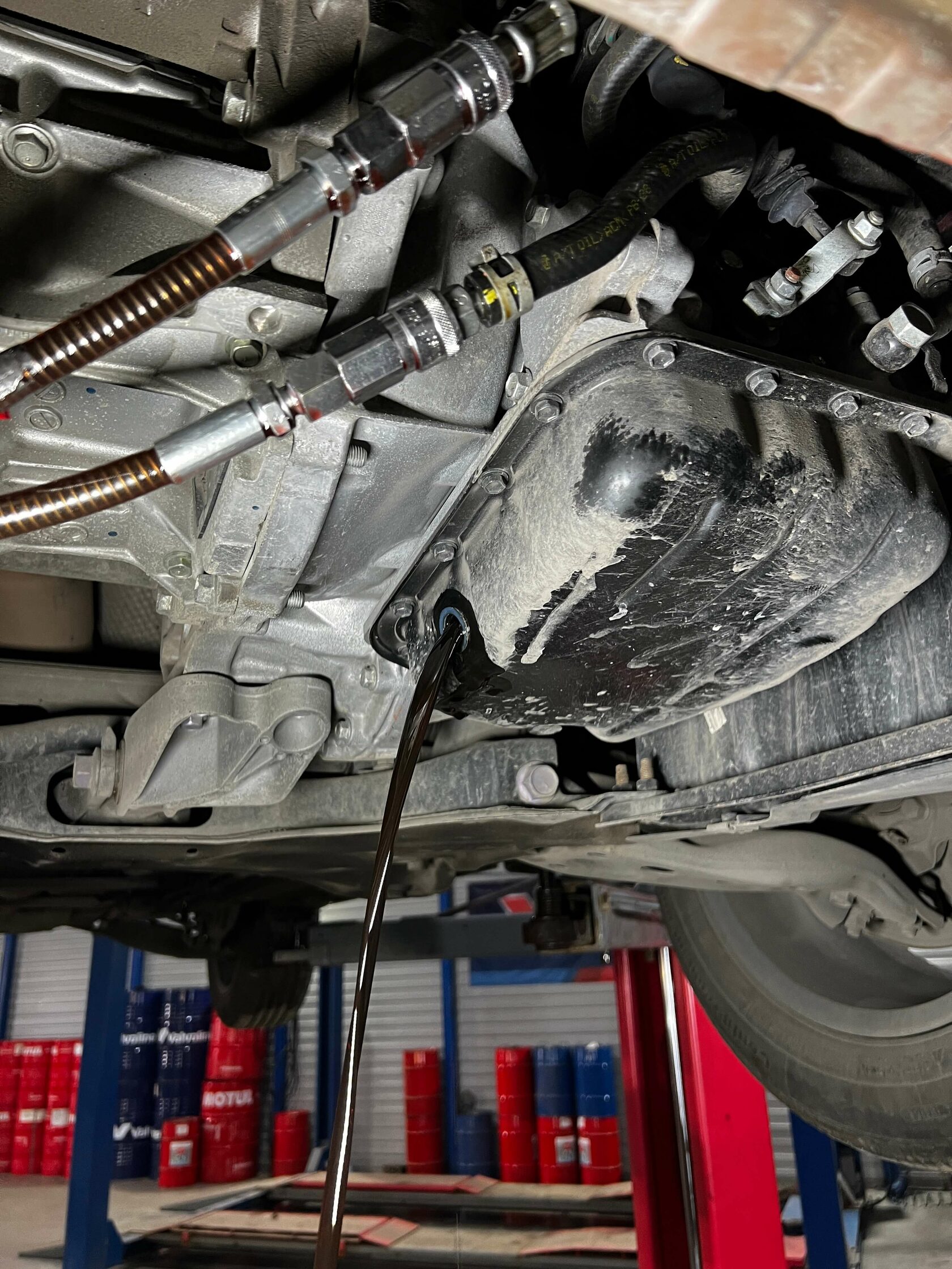 Слив масла из вариатора AISIN