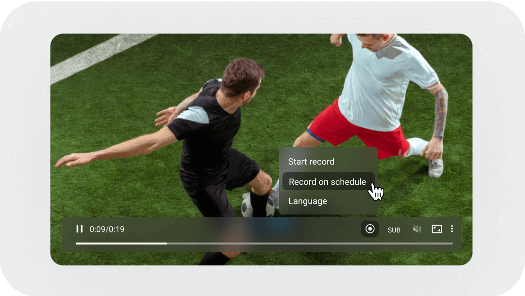 запись по расписанию интернет-ТВ