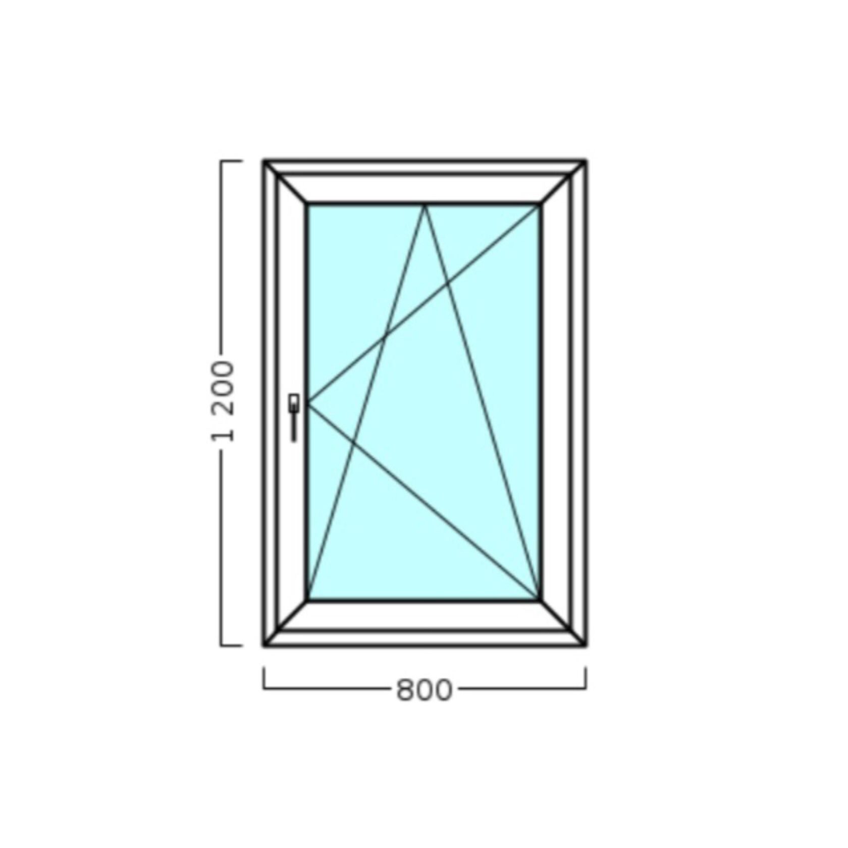 Одностворчетое окно /поворотно откидное 