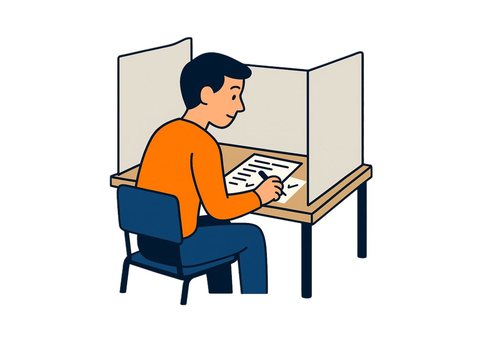 take an exam