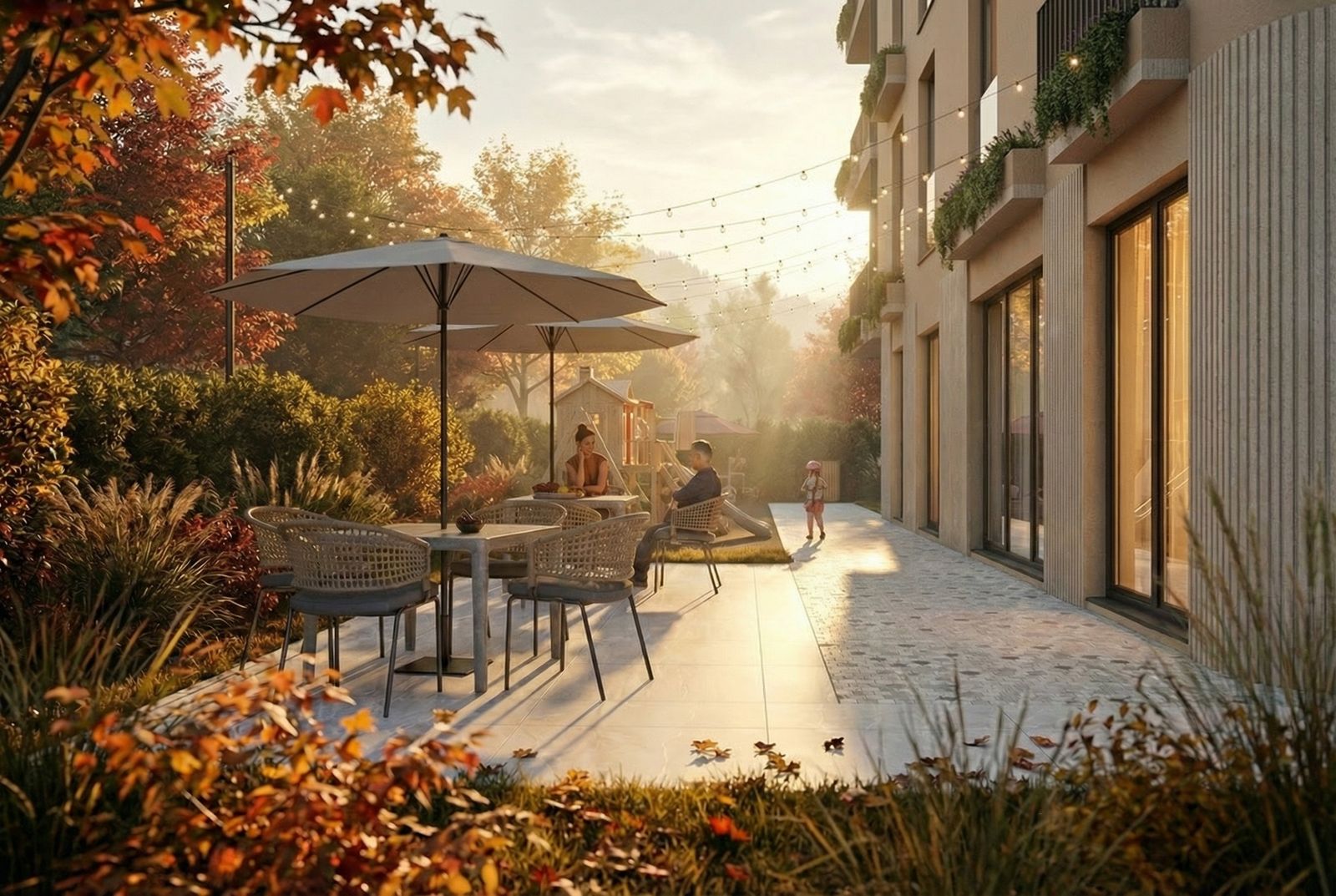 Outdoor coffee area – Zen Gardens, Bar
