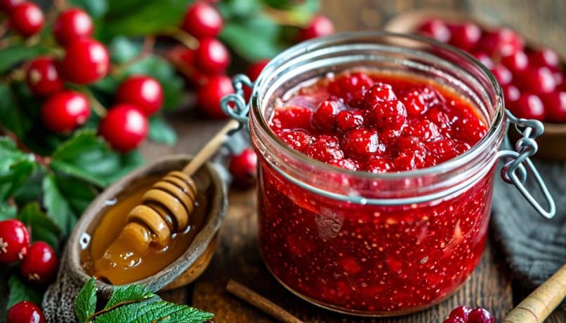 Рецепт калины с мёдом без варки