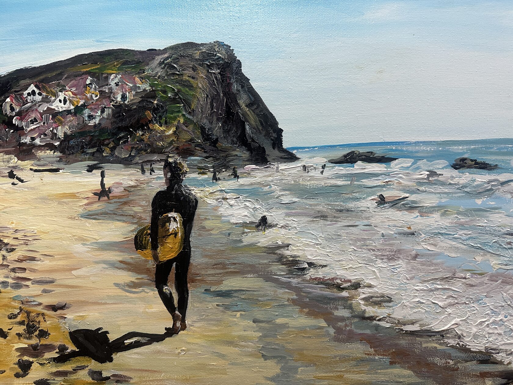 Surfer on the beach