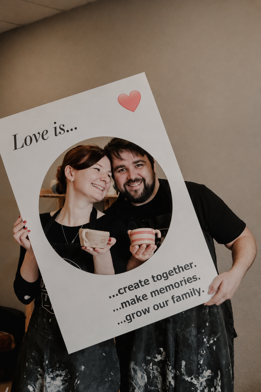 new york pottery studio for baby reveal party
