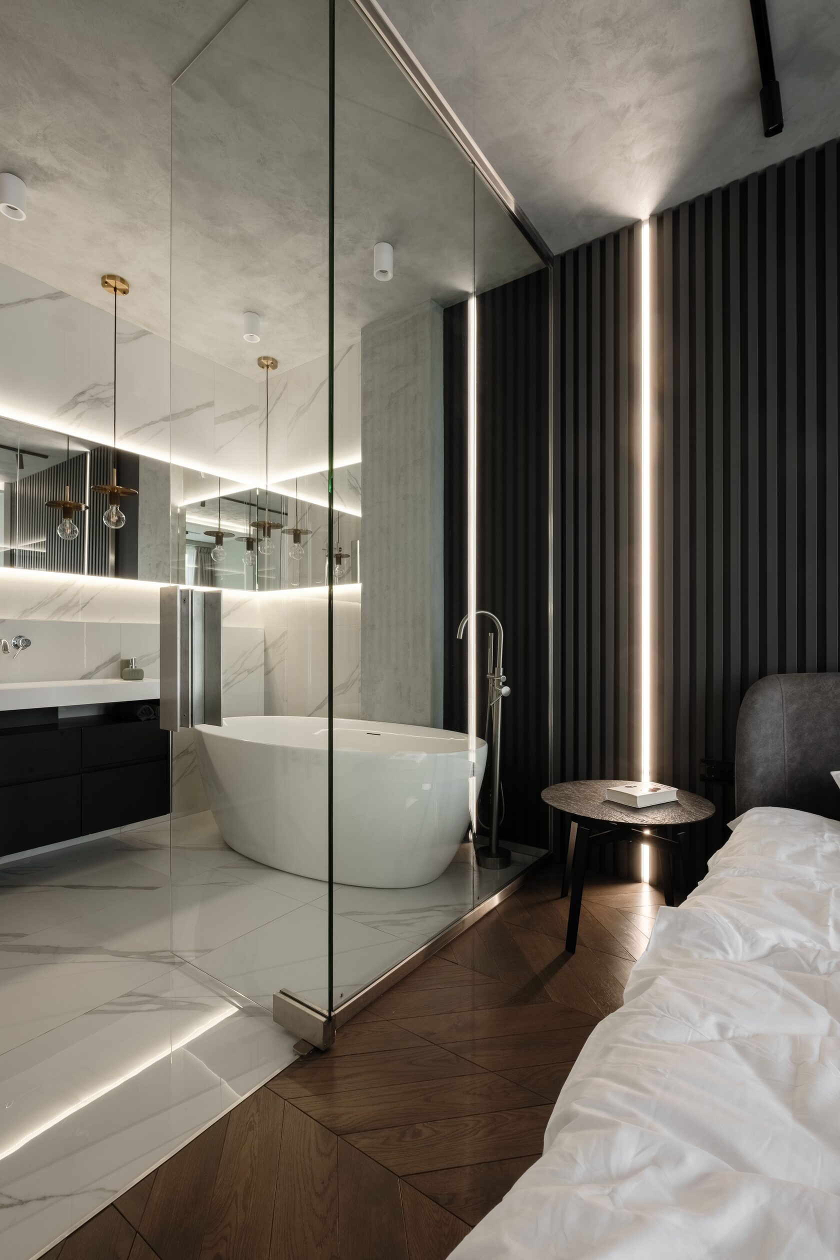 Жилой интерьер в ЖК Golden City 90 м2 | Petrov Design