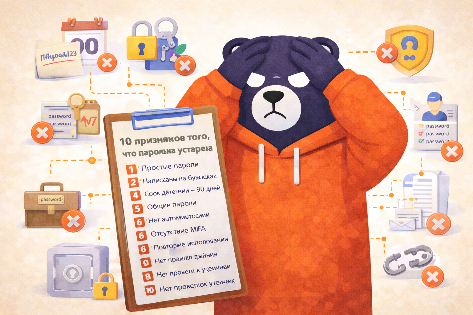 10 признаков устаревшей парольной политики в компании — чеклист для ИБ-специалиста