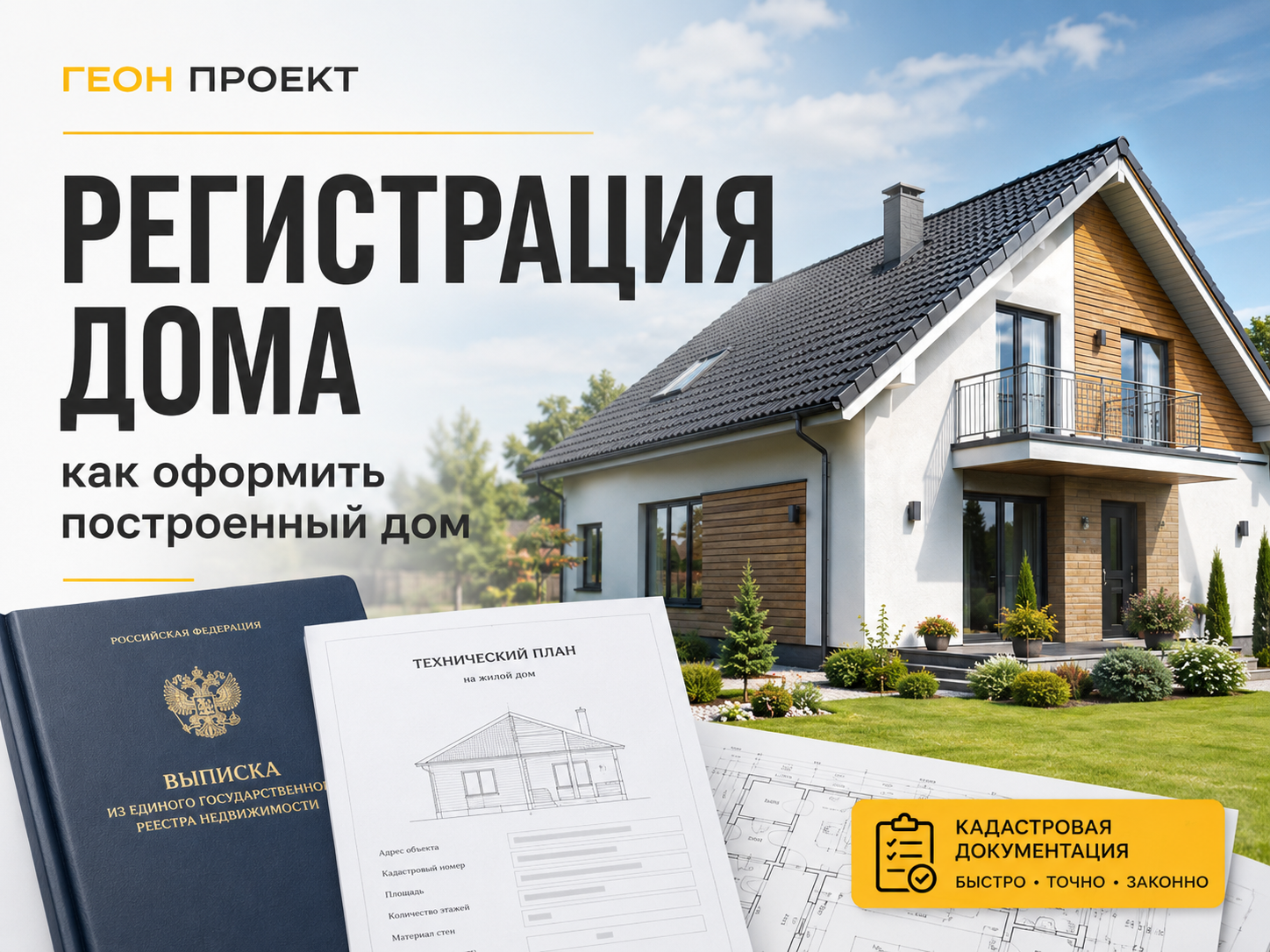 Регистрация построенного частного дома в 2026 году