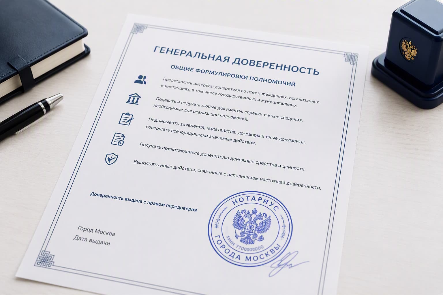 Генеральная доверенность