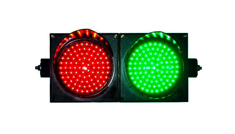 Светофор светодиодный 2-х секционный (красный-зеленый) 24в RD2C-710