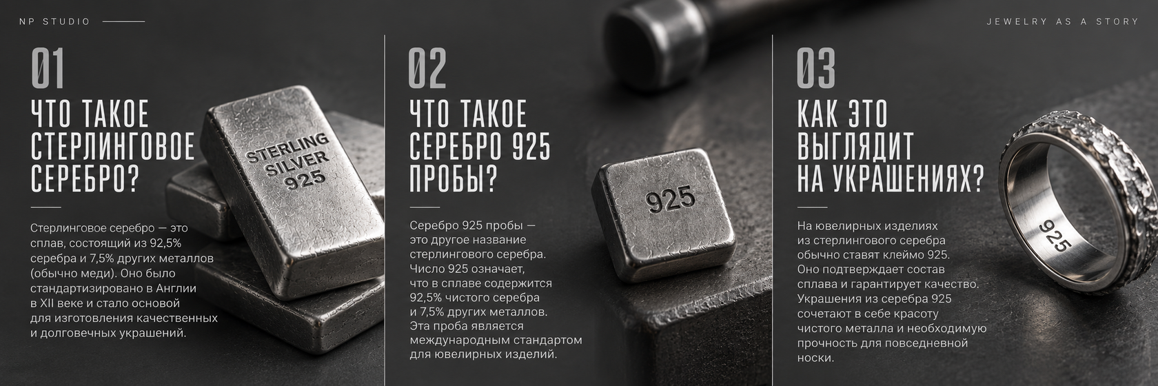 Инфографика о свойствах чистого серебра 999