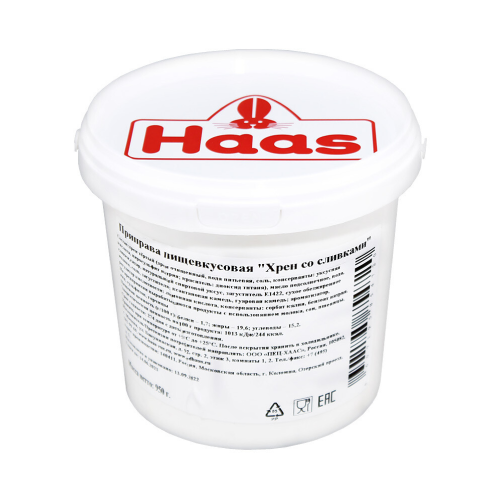  Хрен со сливками Haas 950 гр.