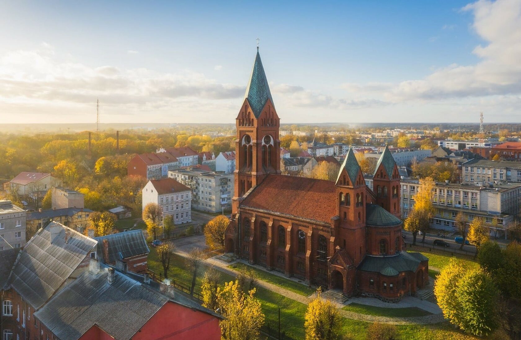 Костел Иркутск осень