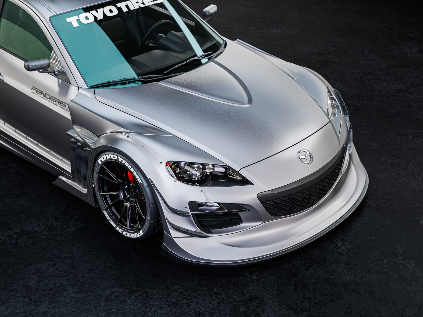 FENDERIST SPEC R Full kit / WIDE BODY KIT Mazda RX-8 2008-2012