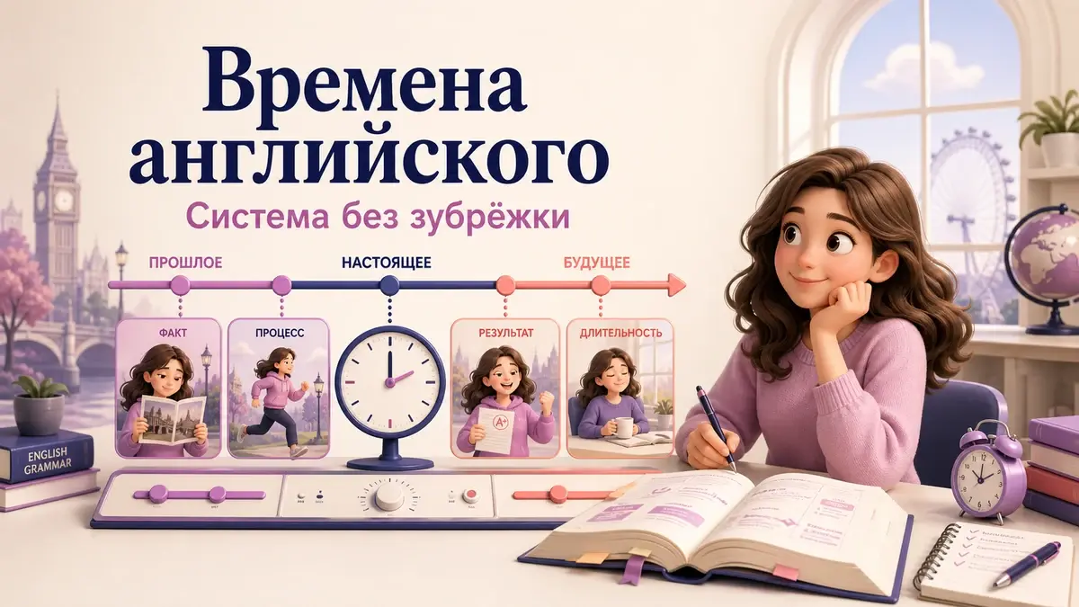 Все времена английского языка: система, таблица и тест: учебная статья LaRou