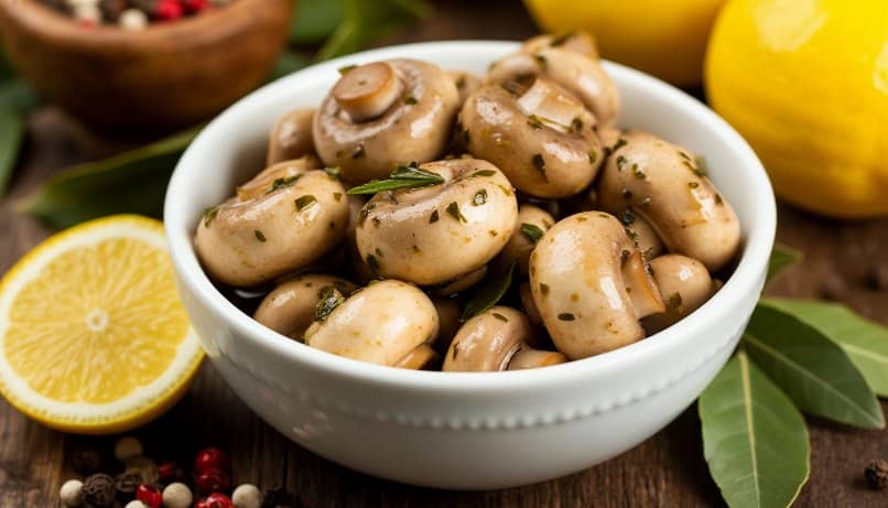 Маринованные шампиньоны с лимонным соком