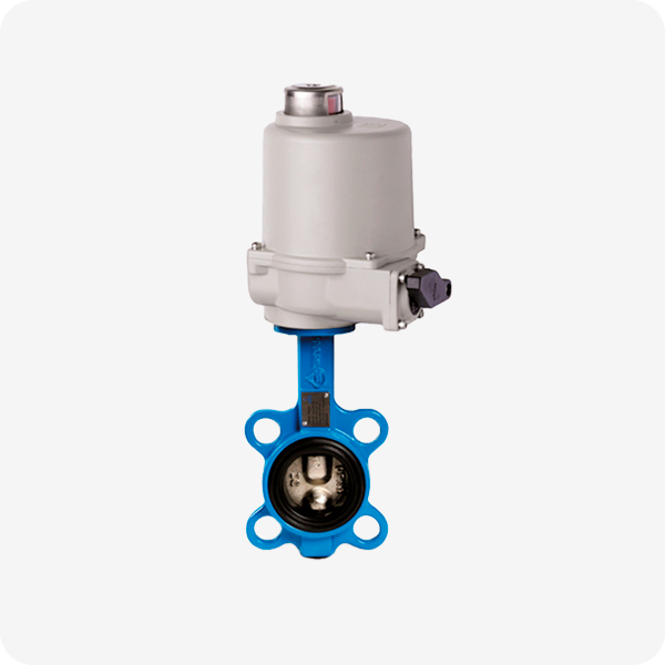 Затворы дисковые поворотные межфланцевые с электроприводом