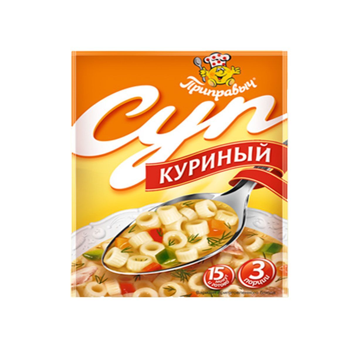 Суп куриный 60гр 1/16шт Приправыч (блочки)