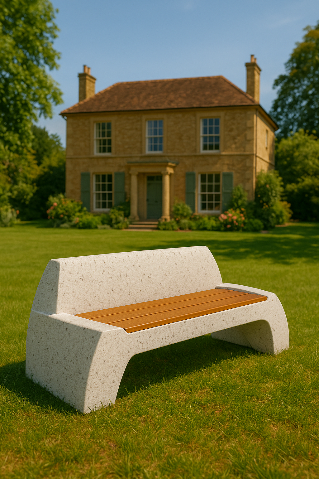 Скамейка SOFA из композитного мрамора