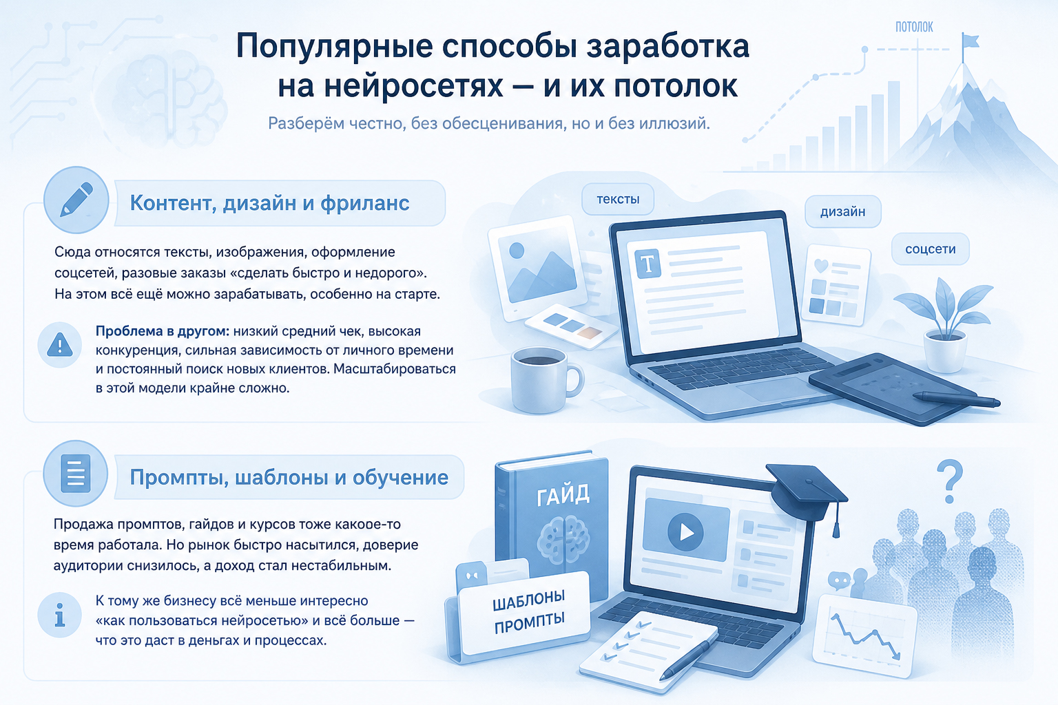 Популярные способы заработка на нейросетях