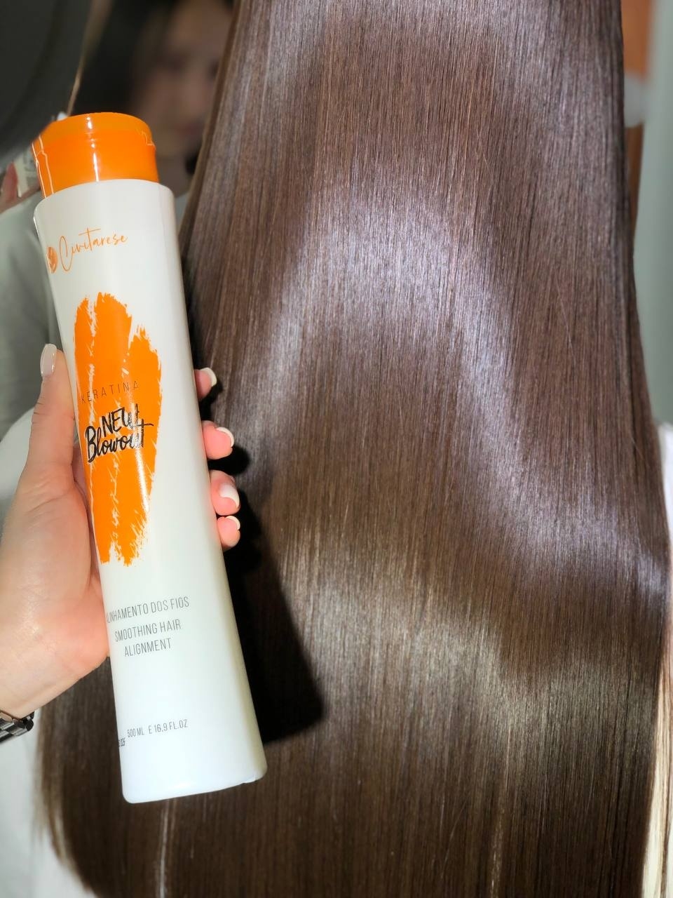 Результат: блеск по длине