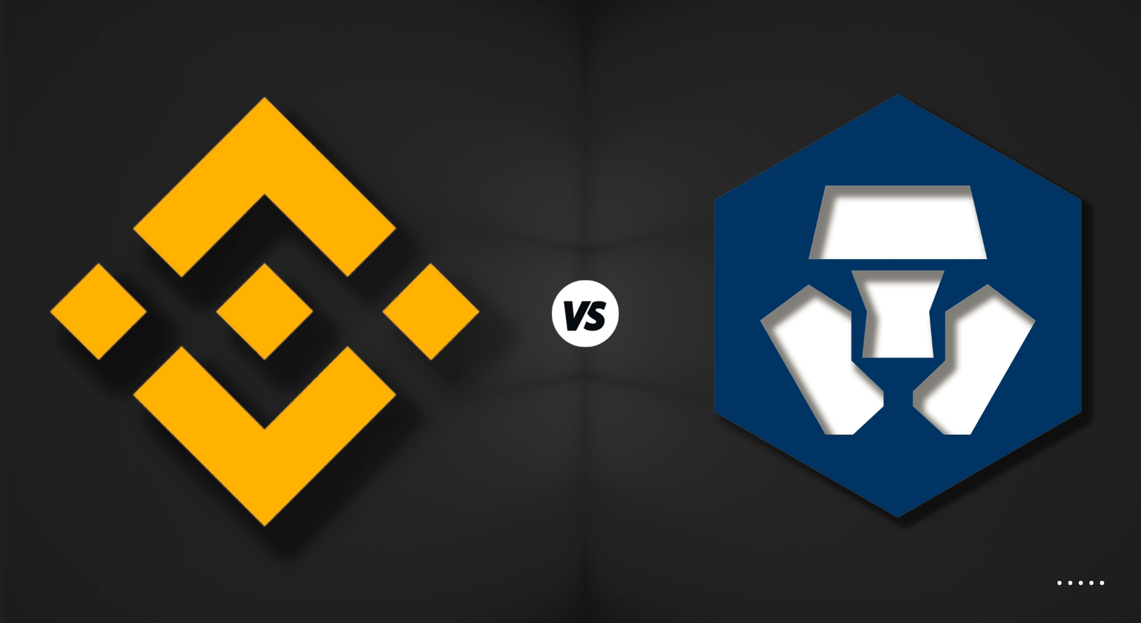 Binance vs. Crypto.com logos