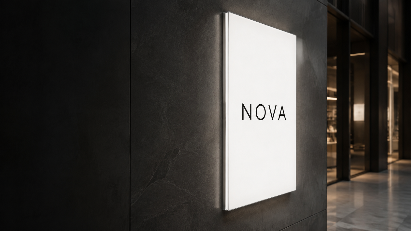 3D Рендер — тонкий световой короб NOVA