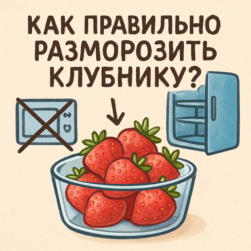 Как правильно размораживать клубнику?