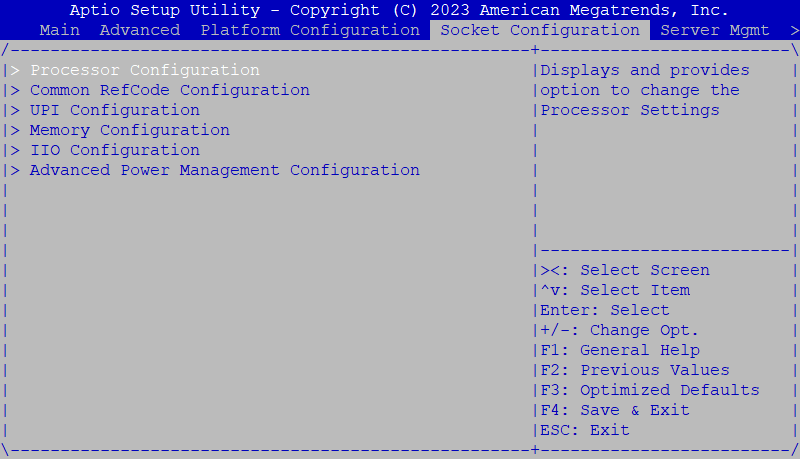 Рисунок 5 — Интерфейс раздела Socket Configuration (Конфигурация сокета)