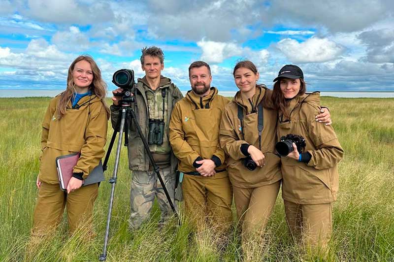 Команда корпоративных волонтёров  «Норникеля» в Даурском заповеднике