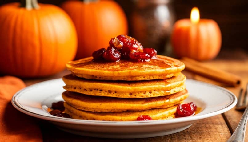 Панкейки с тыквой на кефире