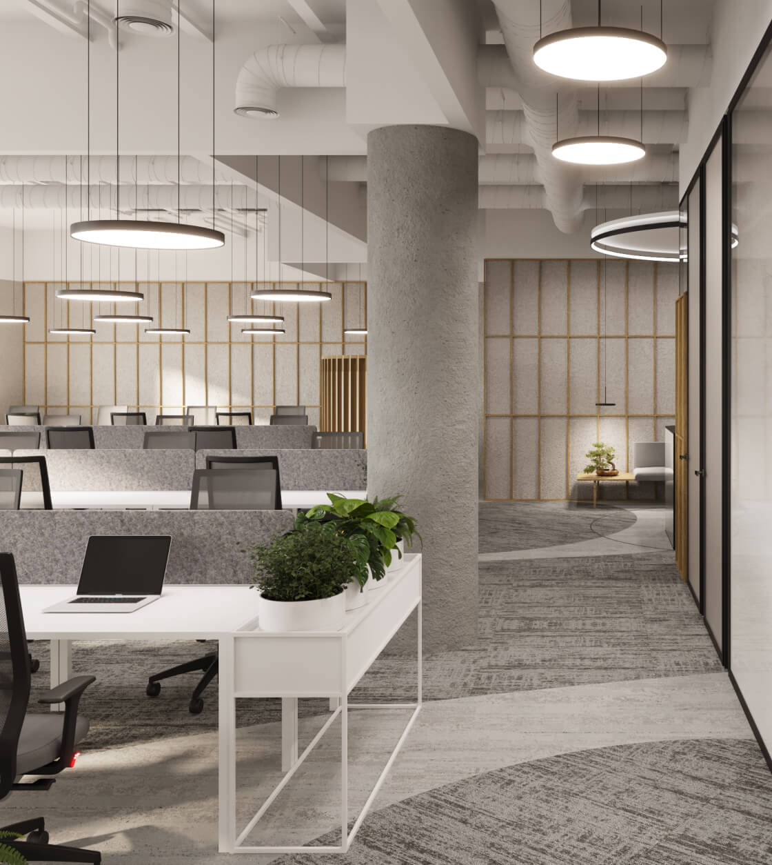 Офисный блок коворинга планировка