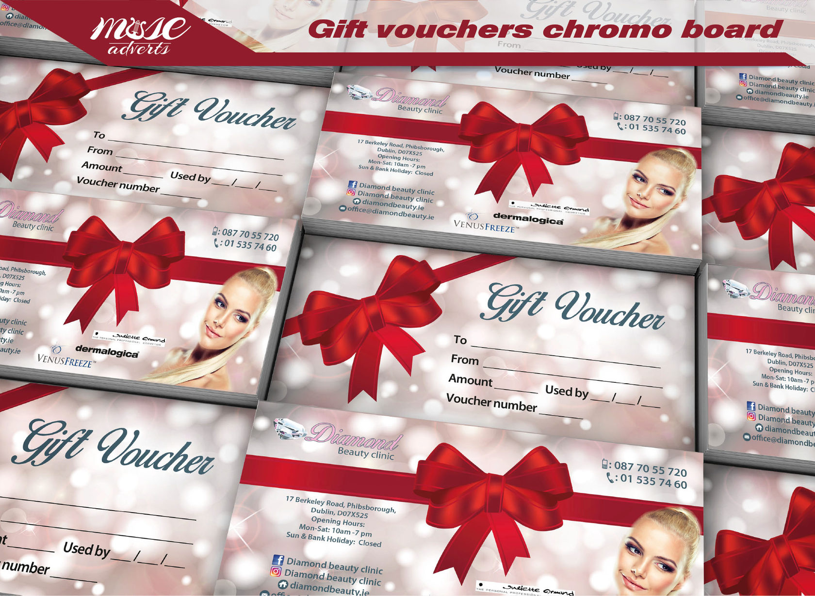 Printing / Gift vouchers / Chromoboard