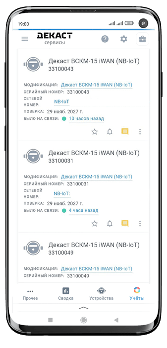 Умный счетчик Декаст